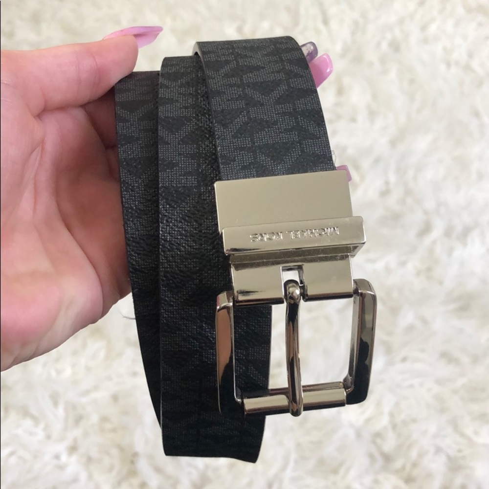 Michael Kors black logo belt